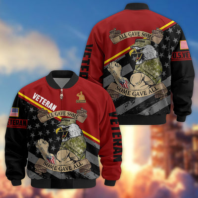Premium US Veterans Bomber Jacket, Gifts For US Veterans, Gifts For Veterans Day
