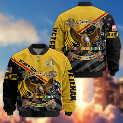 Premium US Veterans Bomber Jacket, Gifts For US Veterans, Gifts For Veterans Day