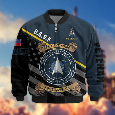 Premium US Veterans Bomber Jacket, Gifts For US Veterans, Gifts For Veterans Day