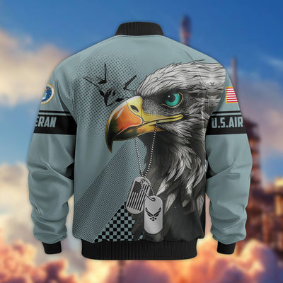 Premium US Veterans Bomber Jacket, Gifts For US Veterans, Gifts For Veterans Day