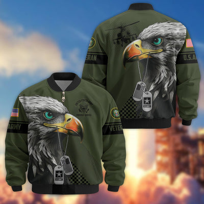 Premium US Veterans Bomber Jacket, Gifts For US Veterans, Gifts For Veterans Day