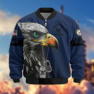 Premium US Veterans Bomber Jacket, Gifts For US Veterans, Gifts For Veterans Day