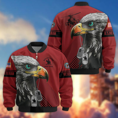 Premium US Veterans Bomber Jacket, Gifts For US Veterans, Gifts For Veterans Day