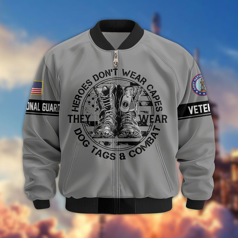 Premium US Veterans Bomber Jacket, Gifts For US Veterans
