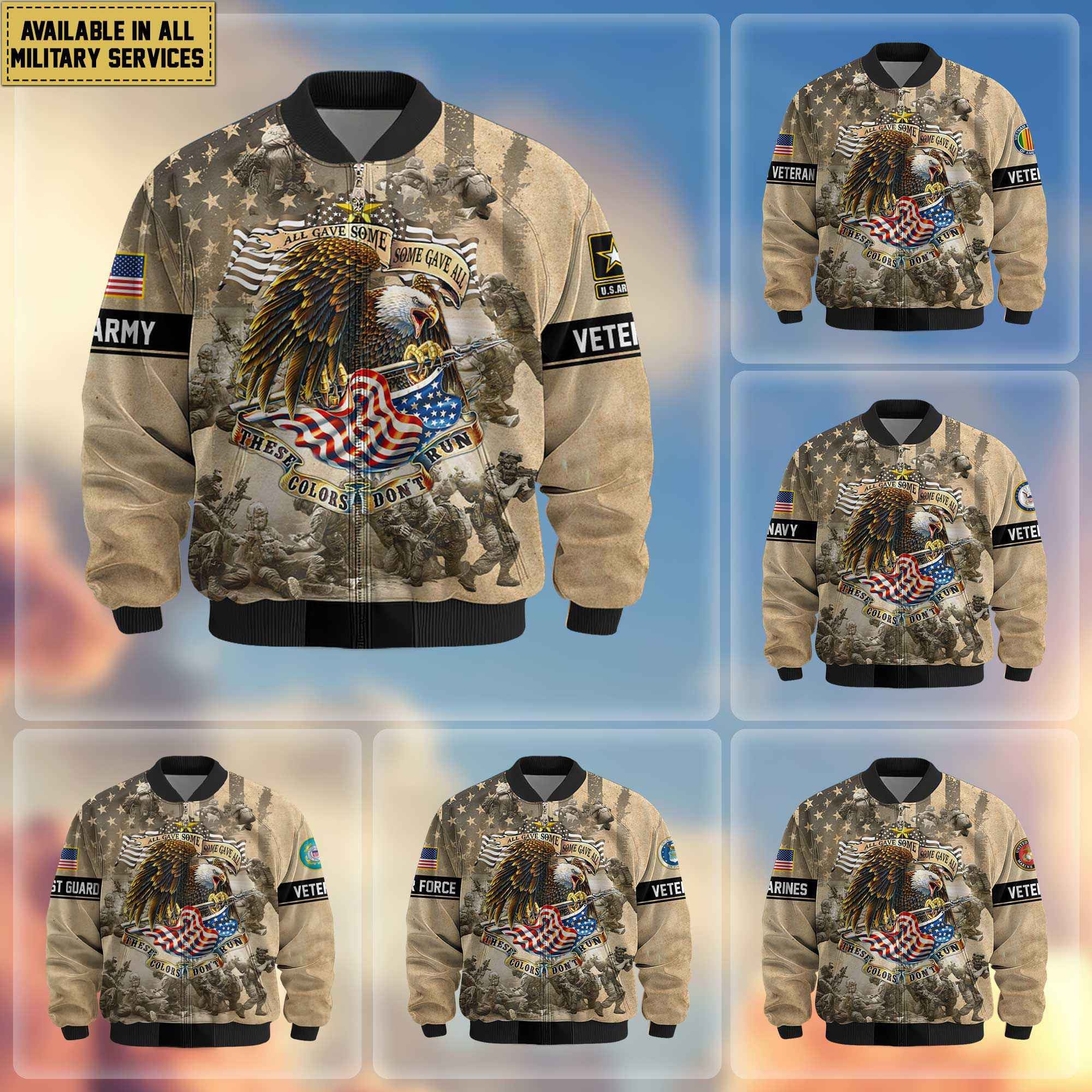 Premium US Veterans Bomber Jacket, Gifts For US Veterans, Gifts For Veterans Day