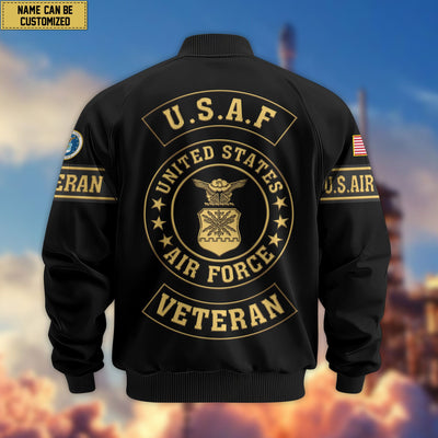 Premium Personalized US Veterans Bomber Jacket, Gifts For US Veterans, Gifts For Veterans Day