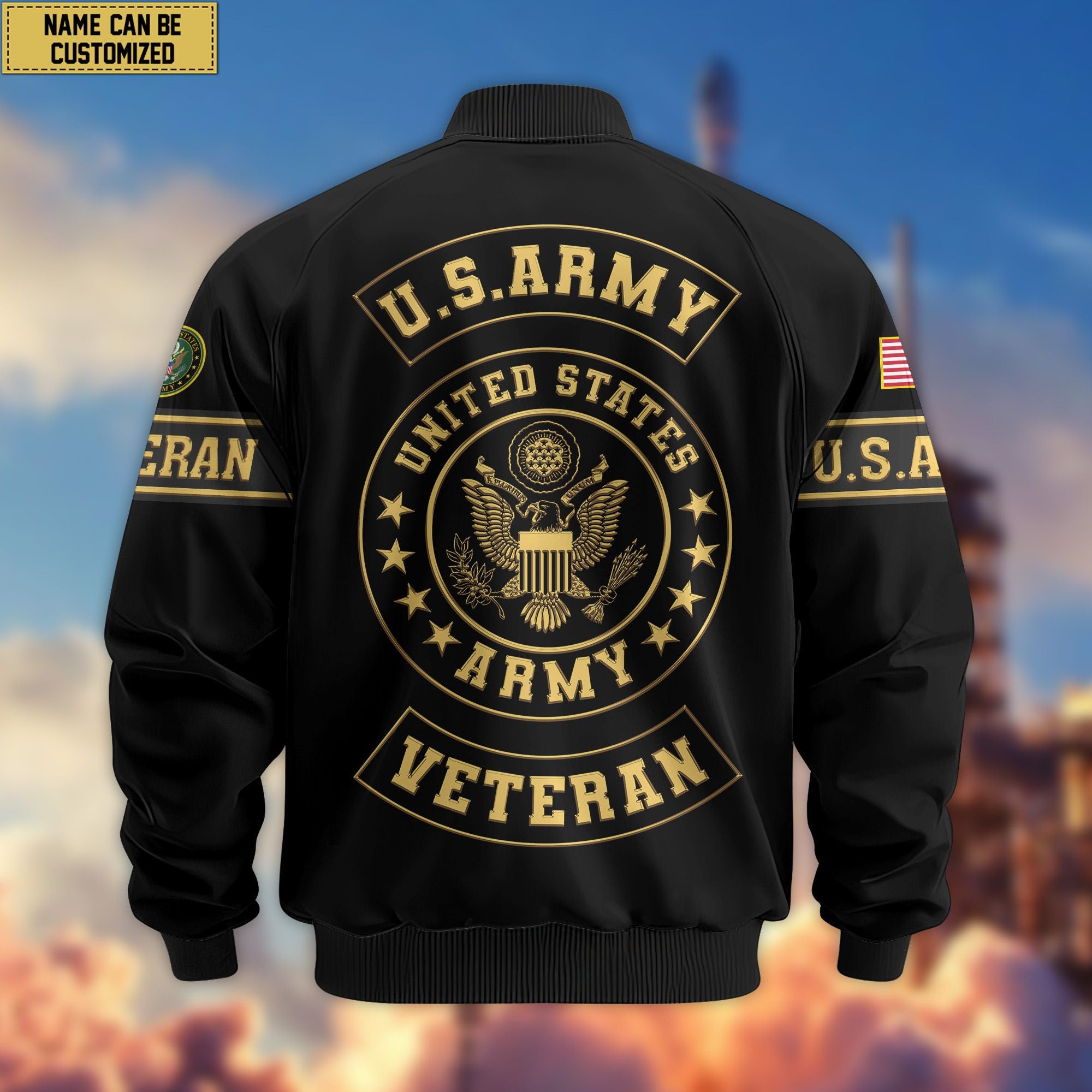 Premium Personalized US Veterans Bomber Jacket, Gifts For US Veterans, Gifts For Veterans Day