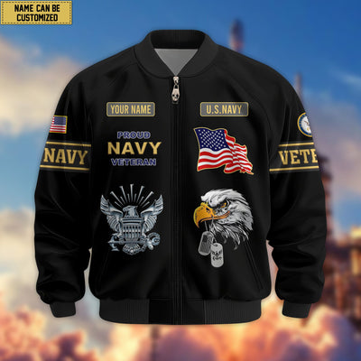 Premium Personalized US Veterans Bomber Jacket, Gifts For US Veterans, Gifts For Veterans Day