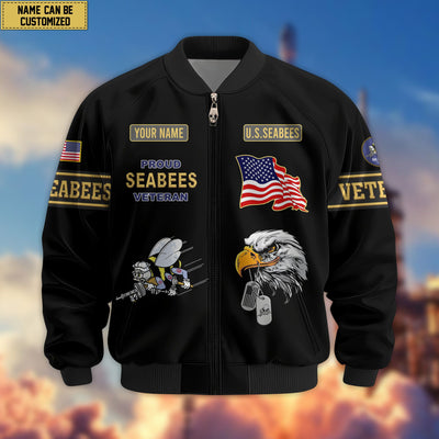 Premium Personalized US Veterans Bomber Jacket, Gifts For US Veterans, Gifts For Veterans Day