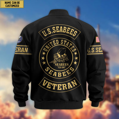 Premium Personalized US Veterans Bomber Jacket, Gifts For US Veterans, Gifts For Veterans Day
