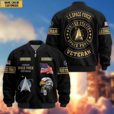Premium Personalized US Veterans Bomber Jacket, Gifts For US Veterans, Gifts For Veterans Day