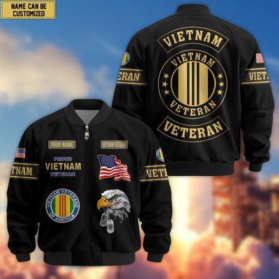Premium Personalized US Veterans Bomber Jacket, Gifts For US Veterans, Gifts For Veterans Day