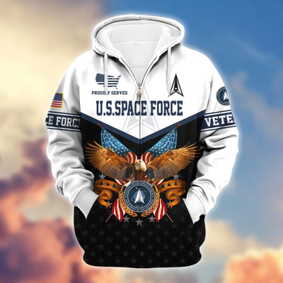Premium US Veterans Zip Hoodie, Gifts For US Veterans, Gifts For Veterans Day