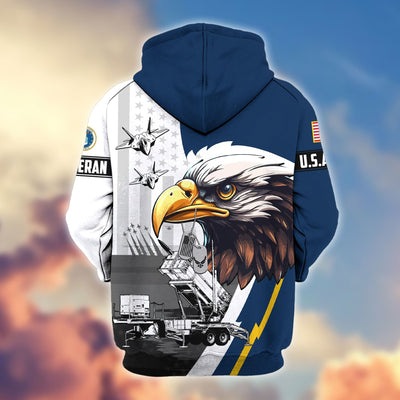 Premium US Veterans Zip Hoodie, Gifts For US Veterans, Gifts For Veterans Day