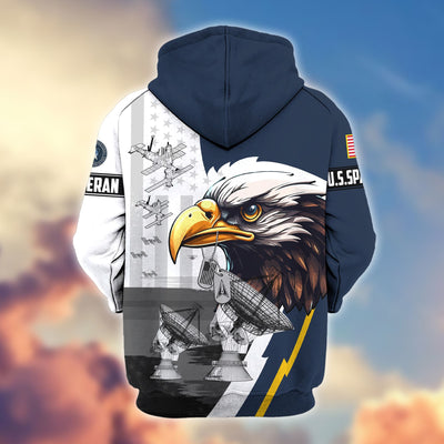 Premium US Veterans Zip Hoodie, Gifts For US Veterans, Gifts For Veterans Day
