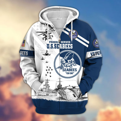 Premium US Veterans Zip Hoodie, Gifts For US Veterans, Gifts For Veterans Day