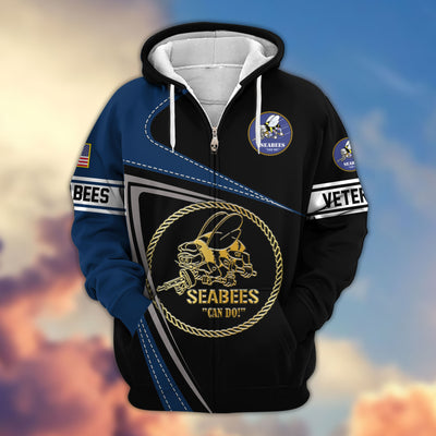 Premium US Veterans Zip Hoodie, Gifts For Veterans Day, Gifts For Dad, Gifts For Husband