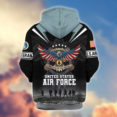 Premium Honoring All Who Served US Veterans Zip Hoodie, Gifts For US Veterans, Gifts For Veterans Day