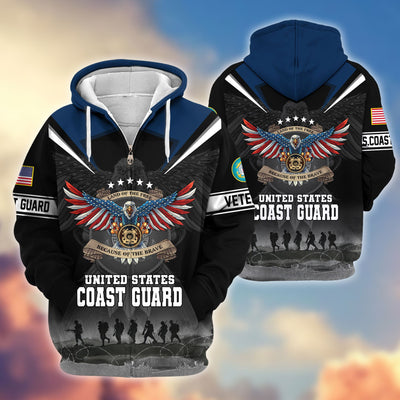 Premium Honoring All Who Served US Veterans Zip Hoodie, Gifts For US Veterans, Gifts For Veterans Day