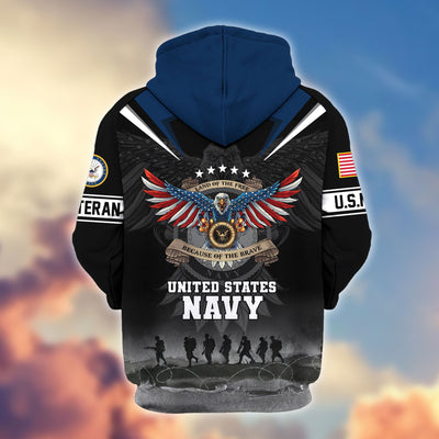 Premium Honoring All Who Served US Veterans Zip Hoodie, Gifts For US Veterans, Gifts For Veterans Day