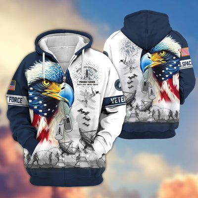 Premium US Veterans Zip Hoodie, Gifts For US Veterans, Gifts For Veterans Day