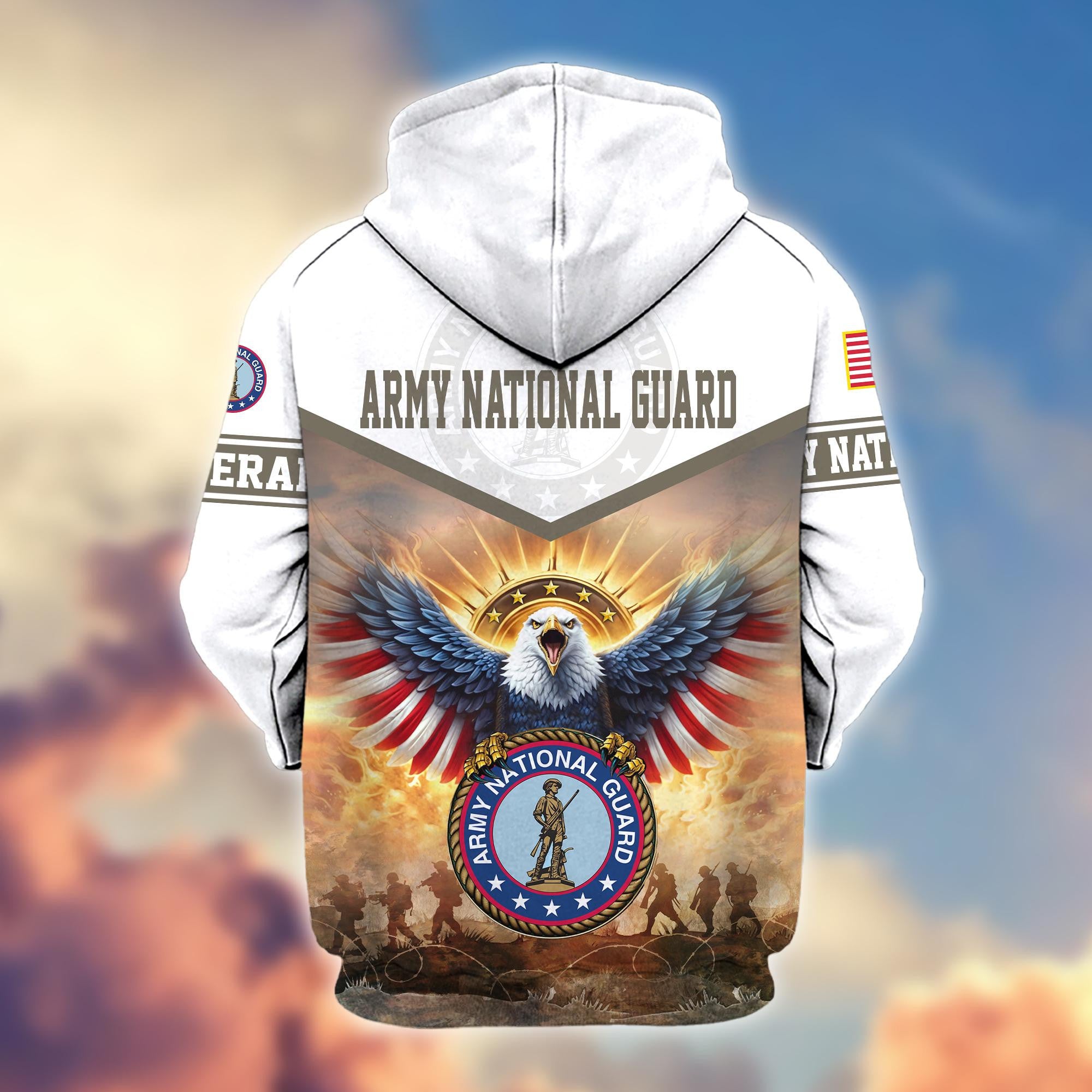 Premium Honoring All Who Served US Veterans Zip Hoodie, Gifts For US Veterans, Gifts For Veterans Day