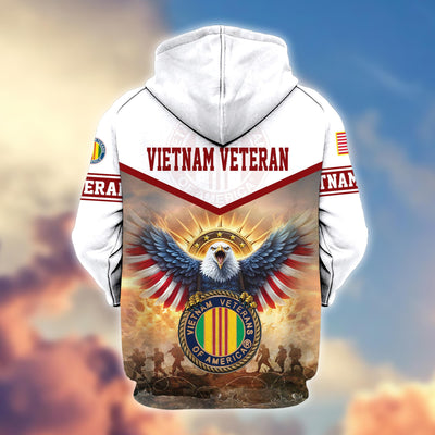 Premium Honoring All Who Served US Veterans Zip Hoodie, Gifts For US Veterans, Gifts For Veterans Day