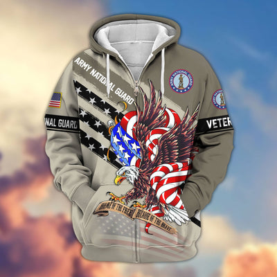 Premium US Veterans Zip Hoodie, Gifts For US Veterans, Gifts For Veterans Day