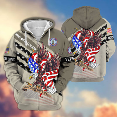 Premium US Veterans Zip Hoodie, Gifts For US Veterans, Gifts For Veterans Day