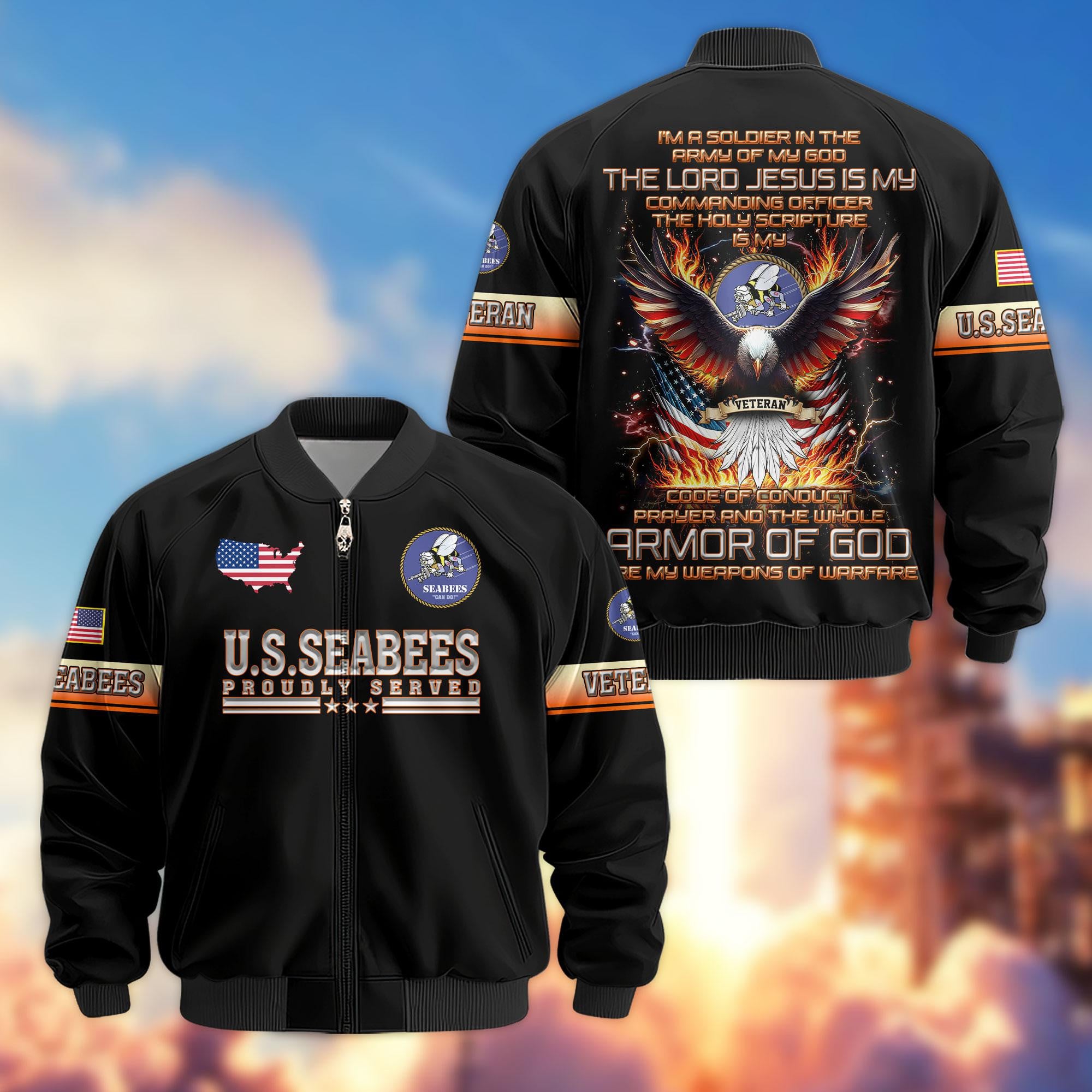 Premium US Veterans Bomber Jacket, Gifts For US Veterans, Gifts For Veterans Day