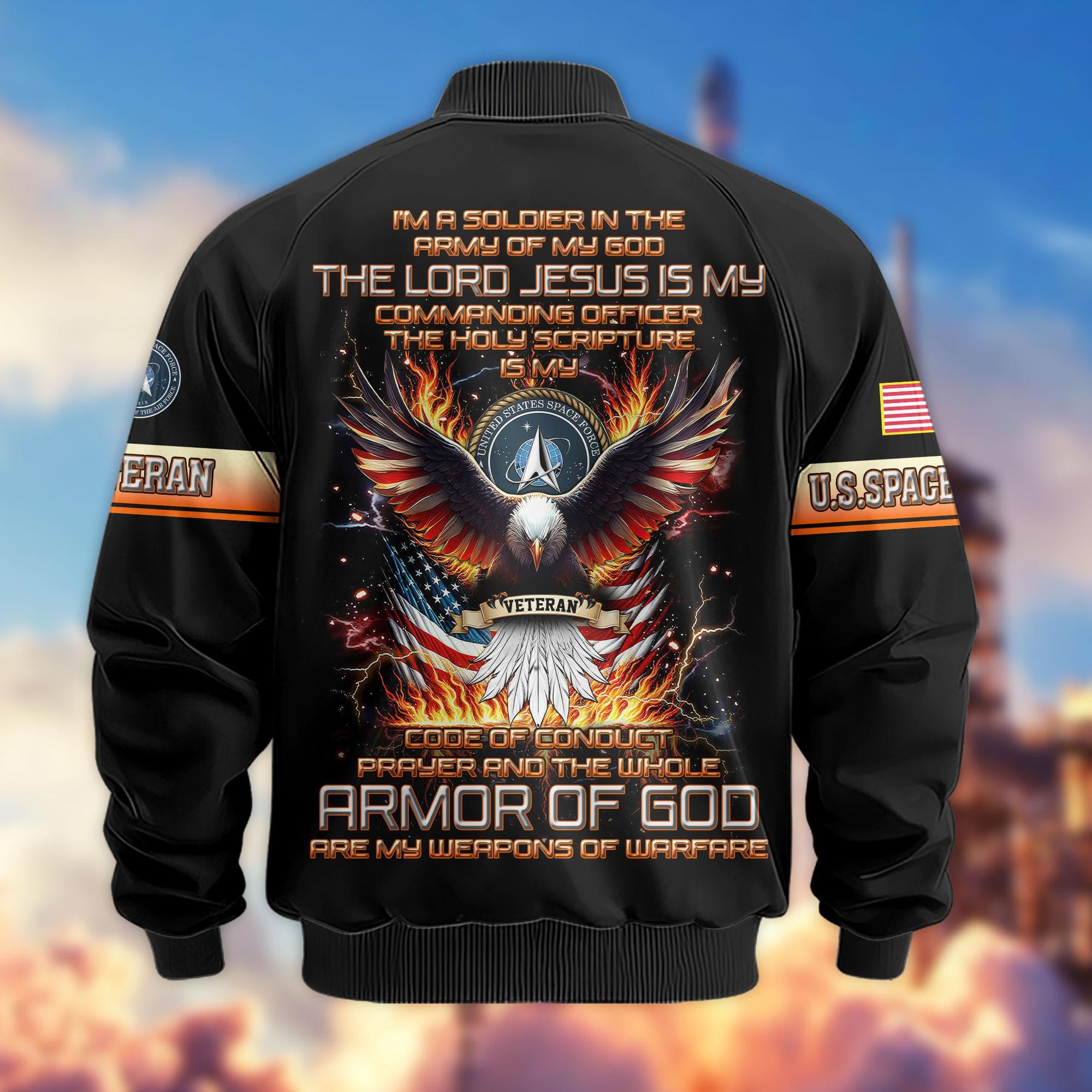 Premium US Veterans Bomber Jacket, Gifts For US Veterans, Gifts For Veterans Day