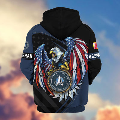 Premium US Veterans Zip Hoodie, Gifts For US Veterans, Gifts For Veterans Day