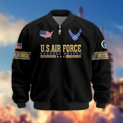 Premium Son Of America US Veterans Bomber Jacket, Gifts For US Veterans, Gifts For Veterans Day