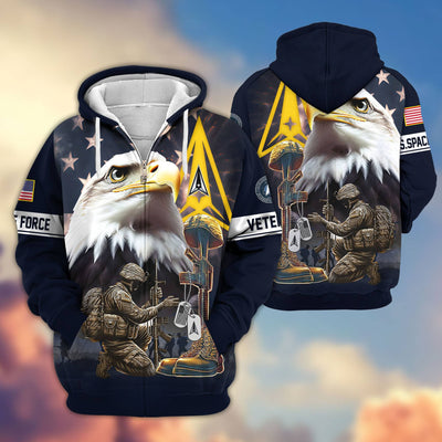 Premium Honoring All Who Served US Veterans Zip Hoodie, Gifts For US Veterans, Gifts For Veterans Day