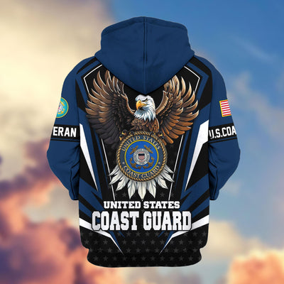 Premium US Veterans Zip Hoodie, Gifts For US Veterans, Gifts For Veterans Day