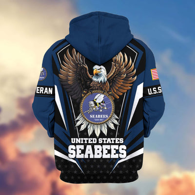 Premium US Veterans Zip Hoodie, Gifts For US Veterans, Gifts For Veterans Day