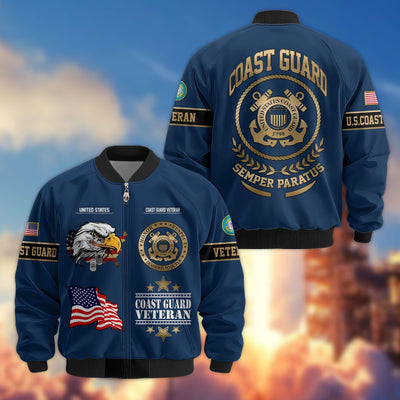 Premium Proudly Served US Veterans Bomber Jacket, Gifts For US Veterans, Gifts For Veterans Day