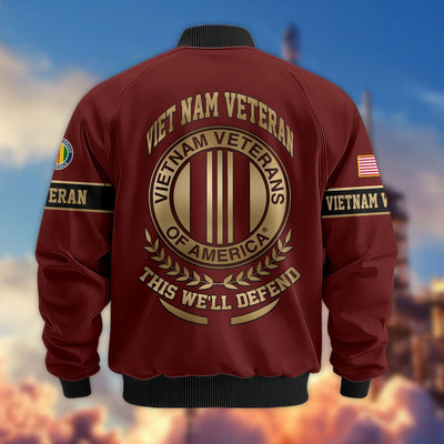 Premium Proudly Served US Veterans Bomber Jacket, Gifts For US Veterans, Gifts For Veterans Day