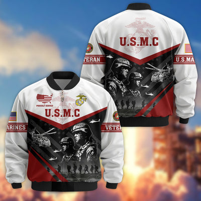Premium US Veterans Bomber Jacket, Gifts For US Veterans, Gifts For Veterans Day