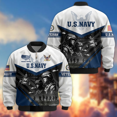 Premium US Veterans Bomber Jacket, Gifts For US Veterans, Gifts For Veterans Day