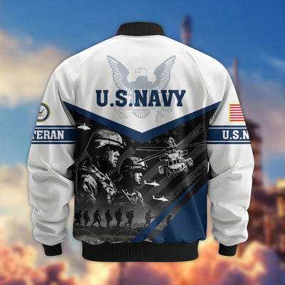 Premium US Veterans Bomber Jacket, Gifts For US Veterans, Gifts For Veterans Day