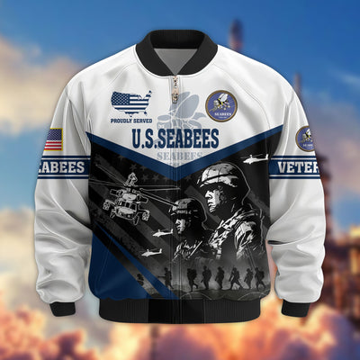 Premium US Veterans Bomber Jacket, Gifts For US Veterans, Gifts For Veterans Day