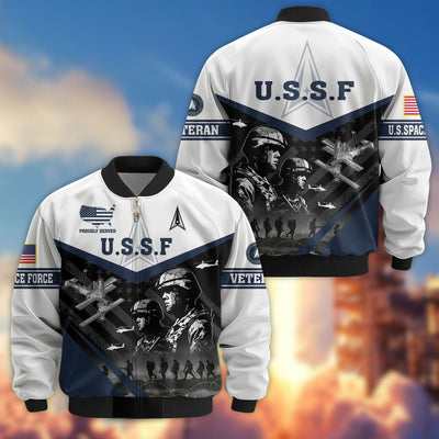 Premium US Veterans Bomber Jacket, Gifts For US Veterans, Gifts For Veterans Day