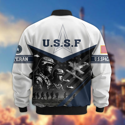 Premium US Veterans Bomber Jacket, Gifts For US Veterans, Gifts For Veterans Day