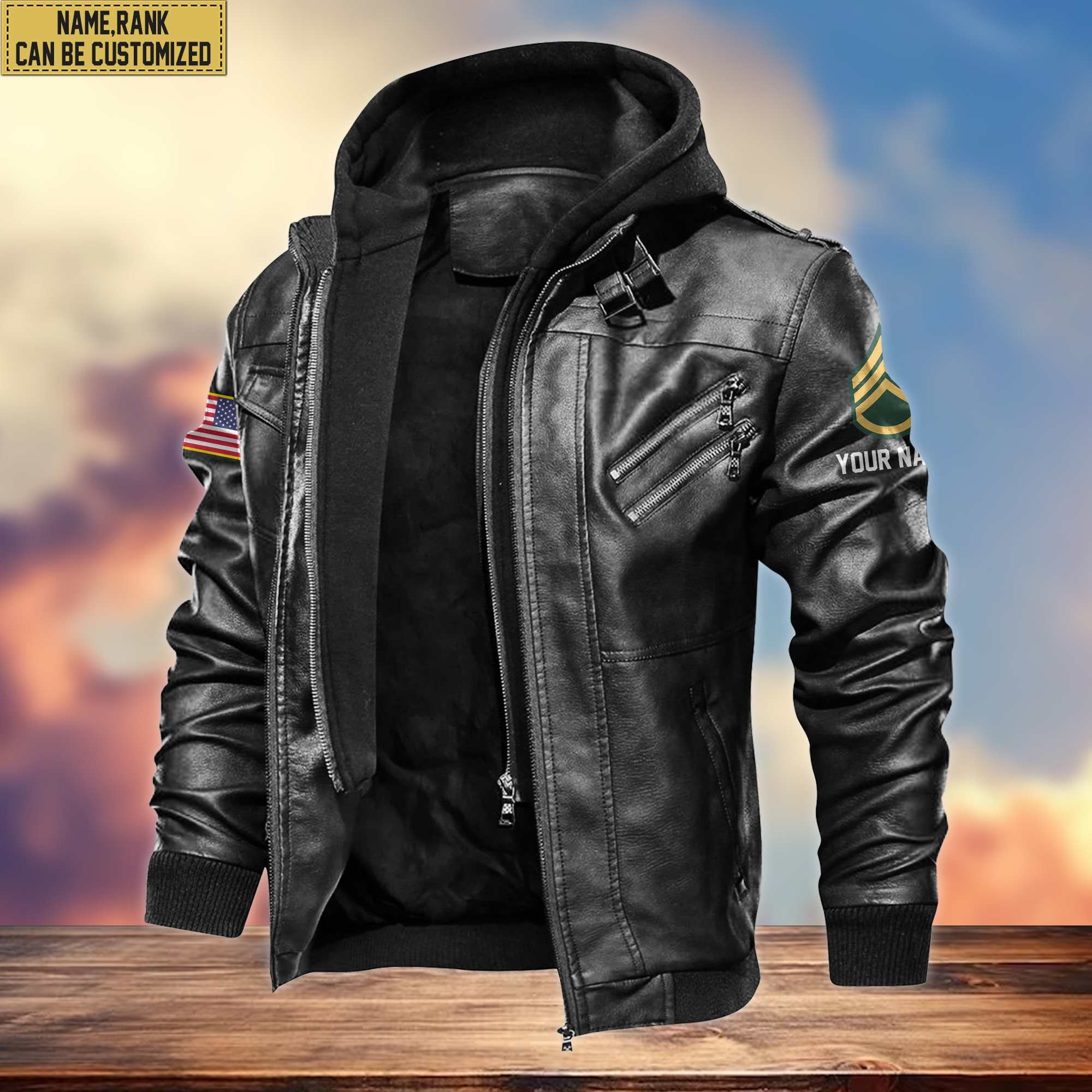 Premium Vietnam Veteran Leather Jacket, Custom Name, Rank, Gifts For Vietnam Veteran