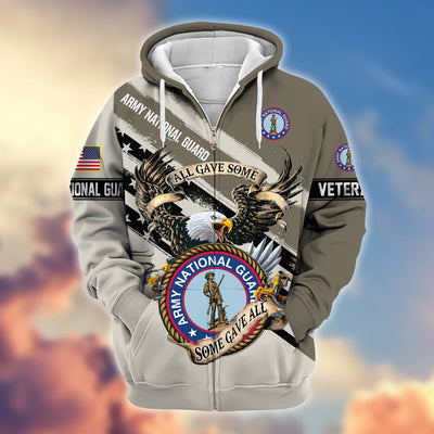 Premium All Gave Some Some Gave All US Veterans Zip Hoodie, Gifts For US Veterans, Gifts For Veterans Day