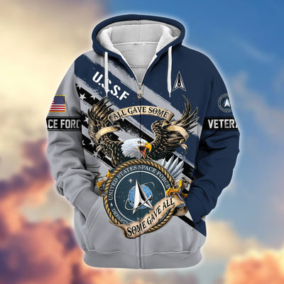 Premium All Gave Some Some Gave All US Veterans Zip Hoodie, Gifts For US Veterans, Gifts For Veterans Day
