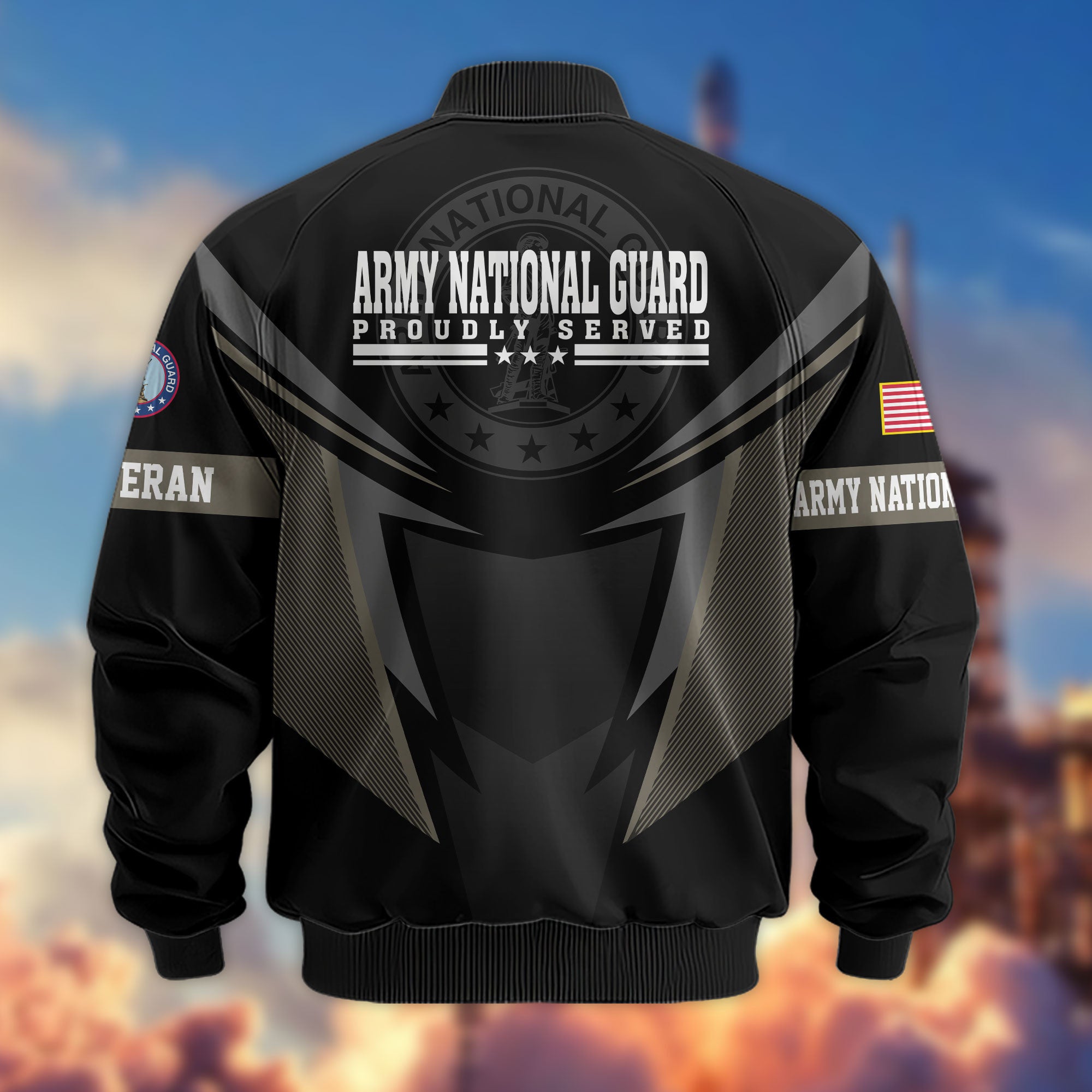 Premium US Veterans Bomber Jacket, Gifts For US Veterans, Gifts For Veterans Day