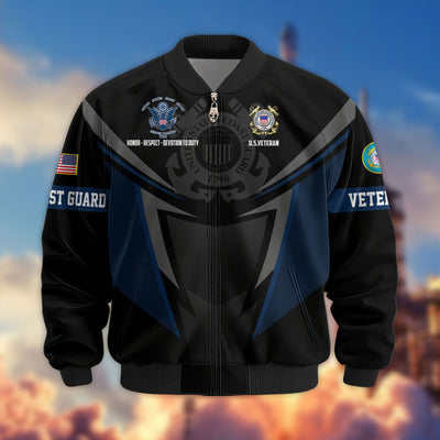 Premium US Veterans Bomber Jacket, Gifts For US Veterans, Gifts For Veterans Day