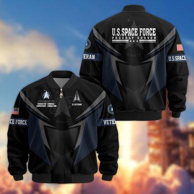 Premium US Veterans Bomber Jacket, Gifts For US Veterans, Gifts For Veterans Day